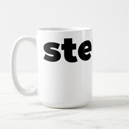 Steups-Tasse - Schwarz Kaffeetasse (Links)