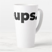 Steups-Tasse - Schwarz Milchtasse (Rechte Ecke)