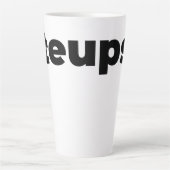 Steups-Tasse - Schwarz Milchtasse (Vorderseite)