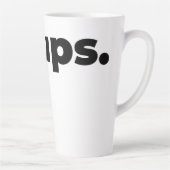 Steups-Tasse - Schwarz Milchtasse (Rechts)
