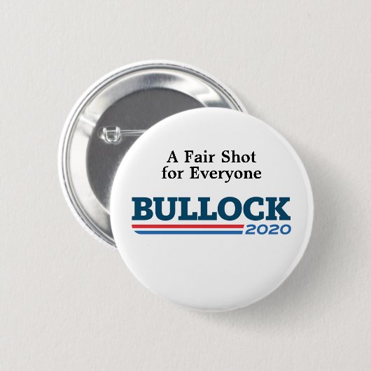 Steve Bullock 2020 Button (Vorne & Hinten)
