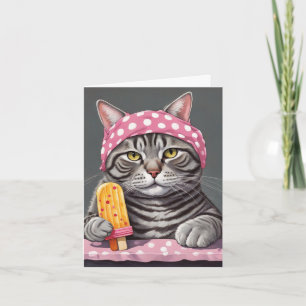 Steve die getigerte Katze Geburtstag sofortiger Do Karte
