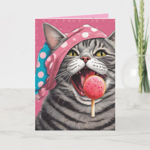 Steve die getigerte Katze zwei Paar Unterwäsche  Karte