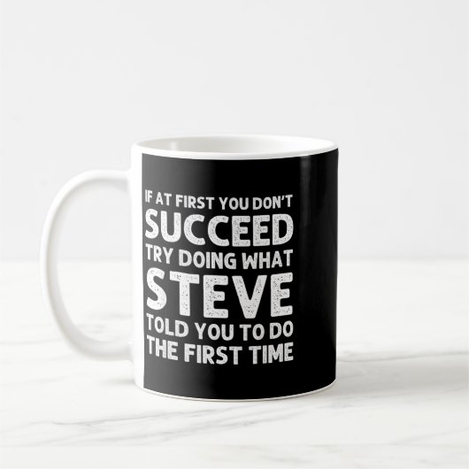 Steve Gift Name D Birthday Funny Christ  Kaffeetasse (Links)