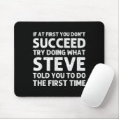 Steve Gift Name D Birthday Funny Christ  Mousepad (Mit Mouse)