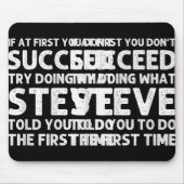 Steve Gift Name D Birthday Funny Christ T Shirt Mousepad (Vorne)