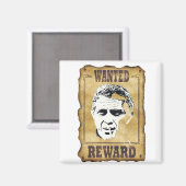 Steve MAC QUEEN WANTED Magnet (Vorderseite/Rückseite)