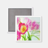 Steve Maraboli Zitat über "Wandel" Magnet (Vorderseite/Rückseite)