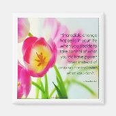 Steve Maraboli Zitat über "Wandel" Magnet (Vorne)