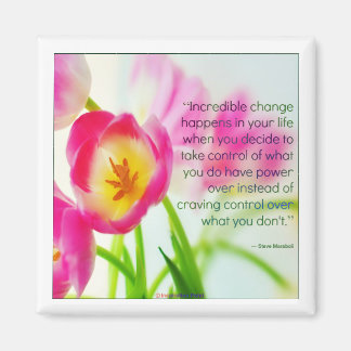 Steve Maraboli Zitat über "Wandel" Magnet