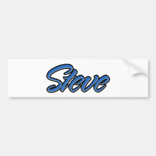 Steve Name blue Aufkleber Sticker Autoaufkleber