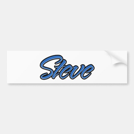Steve Name blue Aufkleber Sticker Autoaufkleber (Vorne)