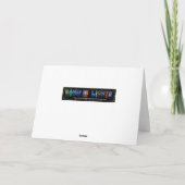 Steve - Name in Lights Grußkarte (Foto) Karte (Rückseite)