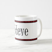 Steve-Name Kaffeetasse (VorderseiteRechts)