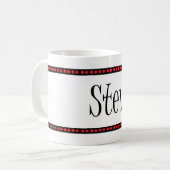 Steve-Name Kaffeetasse (Vorderseite Links)