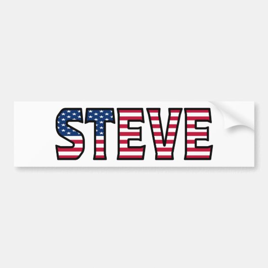 Steve Name Vorname USA Aufkleber Sticker Auto Autoaufkleber (Vorne)