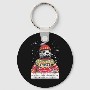 Steve Otter Anstatt Dieses Jahr Geschenke Zu Mache Schlüsselanhänger