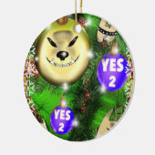 Steve-Pelz ja! Keramik Ornament (Links)