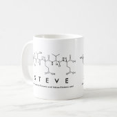 Steve-Peptidnamen-Tasse Kaffeetasse (Vorderseite Links)