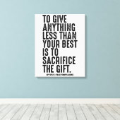 Steve Prefontaine Quote Leinwanddruck (Insitu (Holzboden))