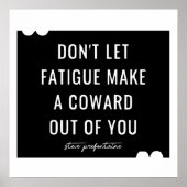 Steve Prefontaine Quote Poster (Vorne)