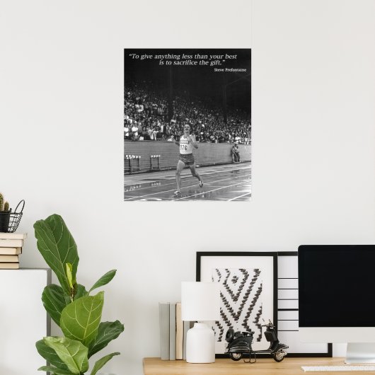 Steve Prefontaine Quote Poster (Heimbüro)