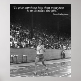 Steve Prefontaine Quote Poster