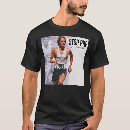 Steve Prefontaine Quote T-Shirt (Vorderseite)