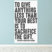 Steve Prefontaine Running Quotes Leinwanddruck (Insitu (Holzboden))