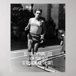 Steve Prefontaine Stopp Pre Poster
