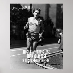 Steve Prefontaine Stopp Pre Poster