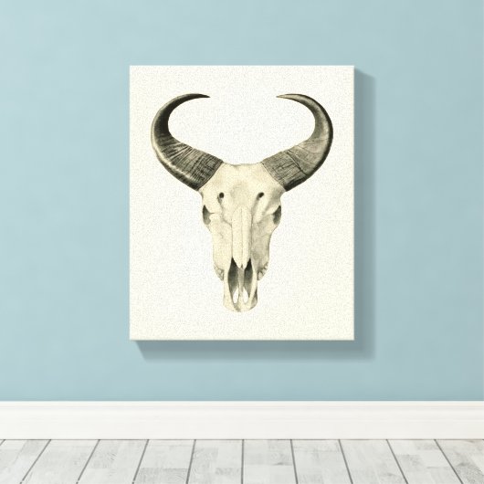 Steve Skull Canvas Print Leinwanddruck (Insitu (Holzboden))