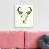 Steve Skull Canvas Print Leinwanddruck (Insitu (Wohnzimmer))