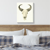 Steve Skull Canvas Print Leinwanddruck (Insitu (Schlafzimmer))