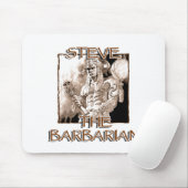Steve The Barbarian Mousepad (Mit Mouse)