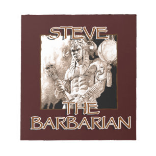 Steve The Barbarian Notizblock