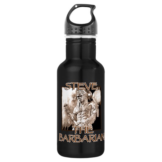 Steve The Barbarian Trinkflasche (Vorderseite)