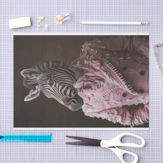 Steve the Zebra Seidenpapier (Handwerk)