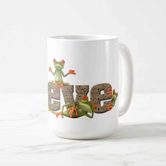 Steve u. Frösche Tasse (VorderseiteRechts)