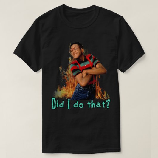 Steve Urkel - Habe ich das getan? T-Shirt (Design vorne)