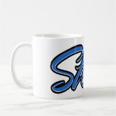 Steve Vorname Name blue Tasse Kaffeetasse (Links)