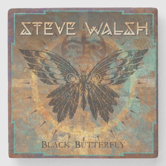 Steve Walsh Black Butterfly Untersetzer (Vorderseite)