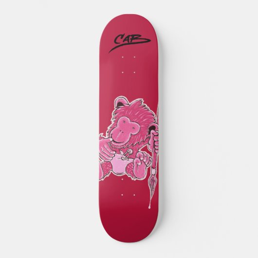 SteveCaballero "Affe-Bürste " Skateboard (Vorderseite)