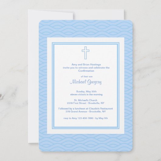 Steven Blue Einladung ausstellen (Vorderseite)