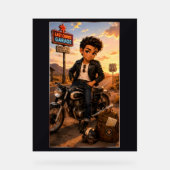 Steven Chibi Rockabilly Acrylschild (Vorderseite)