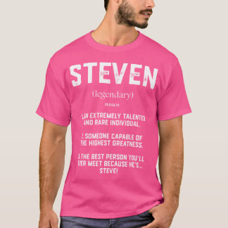 Steven Definition Lustig Talentiert Großartig Stev T-Shirt