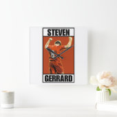 Steven Gerrard Quadratische Wanduhr (Zuhause)