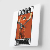 Steven Gerrard Quadratische Wanduhr (Winkel)
