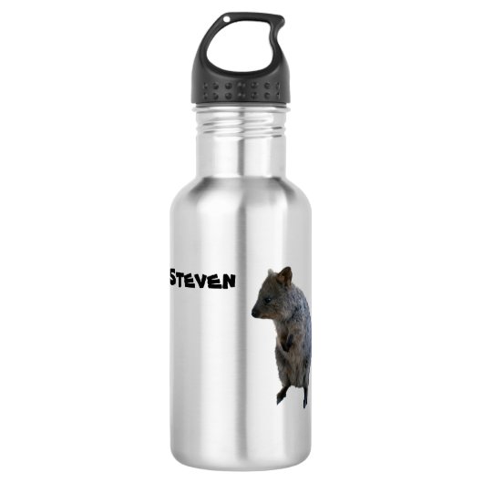 Steven Name @ Aussie Quokka, Wasserflasche (Vorderseite)