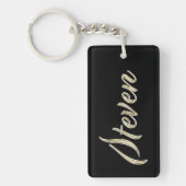 Steven Name whitegold Schlüsselanhänger Anhänger (Vorderseite)